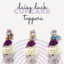 Cargar imagen en el visor de la galería, Baby Daisy Duck cupcake toppers. Baby Daisy Duck layered details for a 3D effect