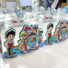 Load image into Gallery viewer, Handmade Paw Patrol Gable Party Boxes – Cupcakes, Candy, Toys, Popcorn