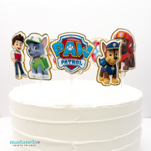 Cargar imagen en el visor de la galería, Handmade Paw Patrol Cupcake Toppers Party Magic Set of 10