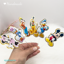 Cargar imagen en el visor de la galería, Mickey Mouse And Friends Cupcake Toppers, Minnie Mouse And Friends Cupcake Toppers, Cake Decorations 12 pcs Set, Mickey Mouse Clubhouse
