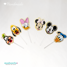 Cargar imagen en el visor de la galería, Mickey Mouse And Friends Cupcake Toppers, Minnie Mouse And Friends Cupcake Toppers, Cake Decorations 12 pcs Set, Mickey Mouse Clubhouse