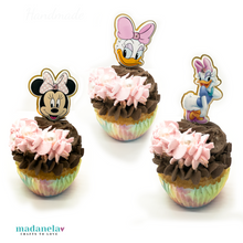 Cargar imagen en el visor de la galería, Mickey Mouse And Friends Cupcake Toppers, Minnie Mouse And Friends Cupcake Toppers, Cake Decorations 12 pcs Set, Mickey Mouse Clubhouse