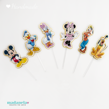 Cargar imagen en el visor de la galería, Mickey Mouse And Friends Cupcake Toppers, Minnie Mouse And Friends Cupcake Toppers, Cake Decorations 12 pcs Set, Mickey Mouse Clubhouse