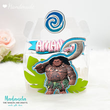 Cargar imagen en el visor de la galería, Moana Party Favors Clear Gable Box, Maui Birthday, Moana Party, Moana Goody Box, Moana Birthday, Party 6 Boxes