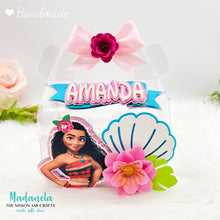 Cargar imagen en el visor de la galería, Moana Party Favors Clear Gable Box, Maui Birthday, Moana Party, Moana Goody Box, Moana Birthday, Party 6 Boxes