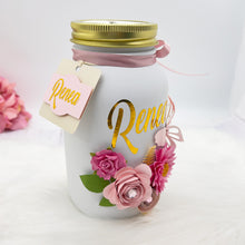 Load image into Gallery viewer, Mason Jar 32-Ounce, Money Jar, Girls Just Wanna Have Funds, Pink & Purple