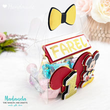 Cargar imagen en el visor de la galería, Handmade Mickey Mouse Gable Candy Boxes – Party Favor Decorations