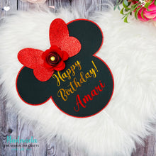Load image into Gallery viewer, Personalized Birthday Cake Topper Minnie Mouse