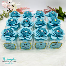 Cargar imagen en el visor de la galería, Elegant Rose on Acetate Box Party Favors, Wedding Favor, Quinceañera Favors – Perfect for Any Occasion