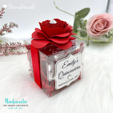 Cargar imagen en el visor de la galería, Elegant Rose on Acetate Box Party Favors, Wedding Favor, Quinceañera Favors – Perfect for Any Occasion