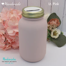 Load image into Gallery viewer, Personalized Mason Jar Money Bank – Handcrafted & Customizable