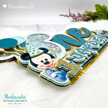 Load image into Gallery viewer, Baby Mickey Mouse & Baby Minnie Mouse Cake Topper, Mickey Shaker Cake Topper, Mickey Cake Decorations, Mickey Party Decorations