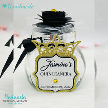 Cargar imagen en el visor de la galería, Princess Party Favors Jar For Sweet Sixteen, Quinceanera, Baby Shower