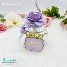 Cargar imagen en el visor de la galería, Princess Party Favors Jar For Sweet Sixteen, Quinceanera, Baby Shower