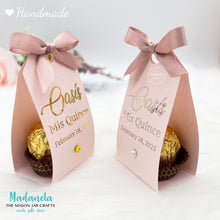 Load image into Gallery viewer, Quinceanera Favors, Sweet Sixteen Favors, Wedding Favors, Party Favors With Ferrero Chocolate 12