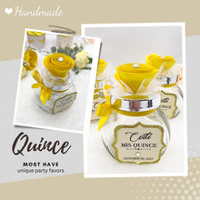 Cargar imagen en el visor de la galería, Quinceanera Favors, Weddings Favors, Sweet Sixteen Favors, Baby Shower Favors Jars