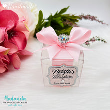 Cargar imagen en el visor de la galería, Wedding Favors, Elegant Clear Party Favor Box, Quinceanera Favor, Sweet Sixteen Favor