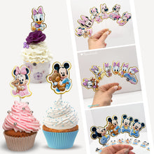 Cargar imagen en el visor de la galería, Baby Mickey Mouse &amp; Friends Cupcake Toppers – Set of 12 | Premium Party Decorations for Kids