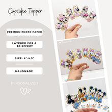 Cargar imagen en el visor de la galería, Baby Mickey Mouse &amp; Friends Cupcake Toppers – Set of 12 | Premium Party Decorations for Kids