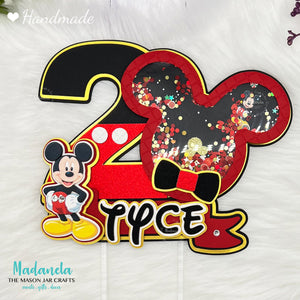 Mickey Mouse Cake Topper, Mickey Shaker Cake Topper, Mickey Cake Decorations, Mickey Party Decorations, Mickey Mouse Birthday