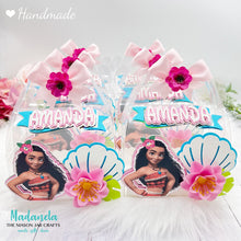 Load image into Gallery viewer, Moana Party Favors Clear Gable Box, Maui Birthday, Moana Party, Moana Goody Box, Moana Birthday, Party 6 Boxes