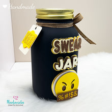 Cargar imagen en el visor de la galería, swear jar, painted personalized F-bomb jar, savings money jar