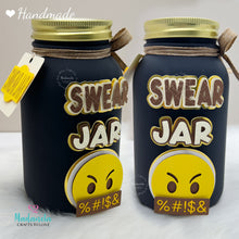 Load image into Gallery viewer, swear jar, painted personalized F-bomb jar, savings money jar