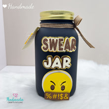 Load image into Gallery viewer, swear jar, painted personalized F-bomb jar, savings money jar