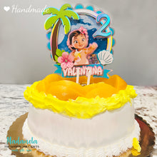 Load image into Gallery viewer, Personalized Moana Cake Topper, Shaker Cake Topper, Cake Decorations, Party Decorations