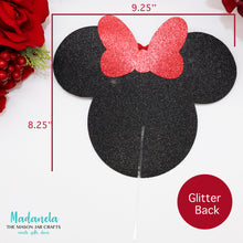 Load image into Gallery viewer, Personalized Birthday Cake Topper Minnie Mouse