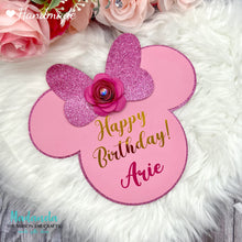 Cargar imagen en el visor de la galería, Personalized Birthday Cake Topper Minnie Mouse