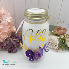 Load image into Gallery viewer, Mason Jar 32-Ounce, Money Jar, Girls Just Wanna Have Funds, Pink &amp; Purple