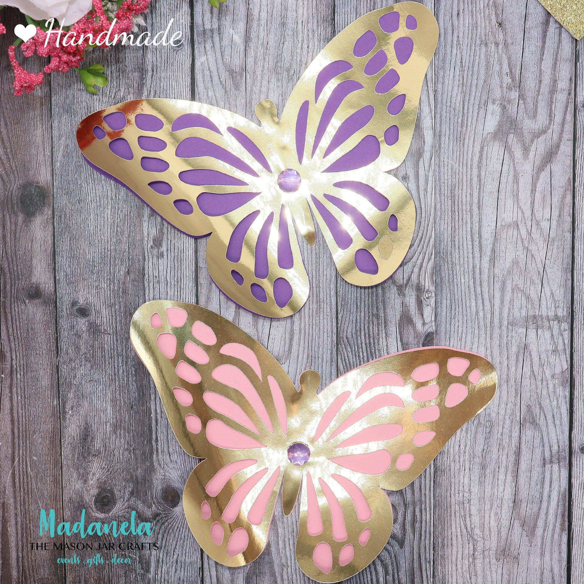 3D Butterflies, Paper Butterfly Cutouts, Butterfly Wall Art, Wall  Decorations, Butterfly Decorations for Backdrops 