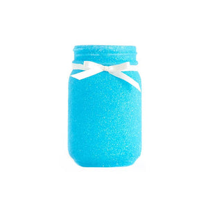 Mason Jars - Glitter Decorated Jars - Center Piece, Weddings, Sweet Sixteen, Quinceanera