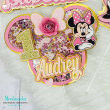 Load image into Gallery viewer, minnie-mouse-cake-topper-shaker-number-one-madandela