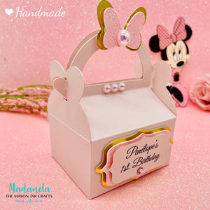 Minnie Mouse Party Favor Boxes, Candy Box For Minnie Mouse Party Decorations 10 or 25 Boxes