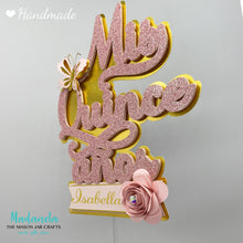 Load image into Gallery viewer, mis quince anos cake topper for cake decorations, blush pink