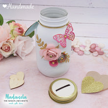Load image into Gallery viewer, Mason Jar 32-Ounce, Money Jar, Girls Just Wanna Have Funds, Pink &amp; Purple
