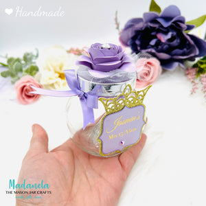 Princess Party Favors Jar For Sweet Sixteen, Quinceanera, Baby Shower