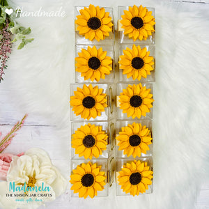 Sunflower Party Favor For Quinceanera, Baby Shower, Birthday Party, 10 Boxes