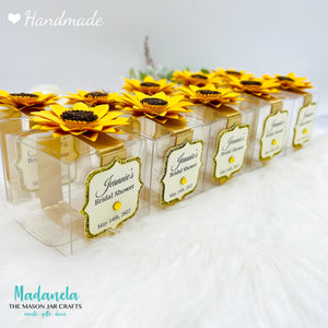 Sunflower Party Favor For Quinceanera, Baby Shower, Birthday Party, 10 Boxes